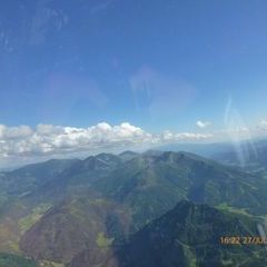 Flugwegposition um 14:22:19: Aufgenommen in der Nähe von Donnersbach, Österreich in 2658 Meter